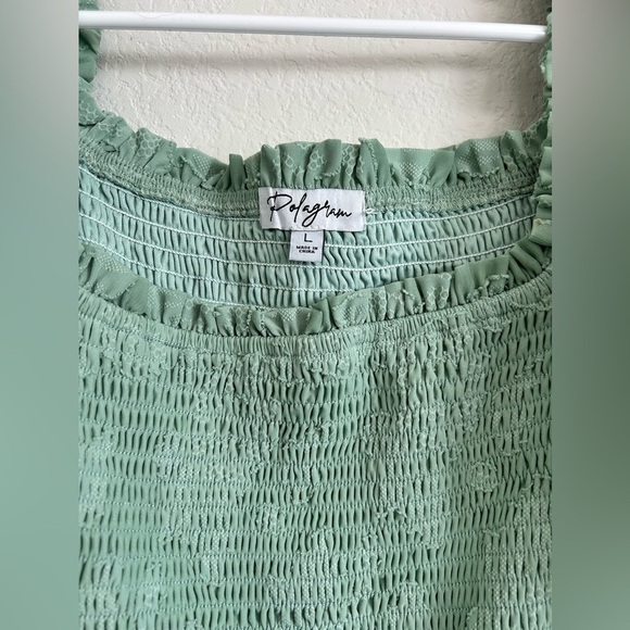 Polagram Midi Dress with Puffy Sleeve | size L - Picture 10 of 12